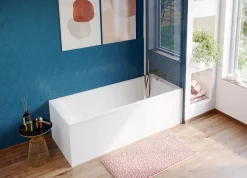 Baignoire droite Bolmen L. 170 cm x l. 75 cm blanc