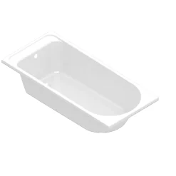 Baignoire droite Cavally L. 160 cm x l. 75 cm blanc