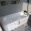 Baignoire droite Cavally L. 150 cm x l. 70 cm blanc