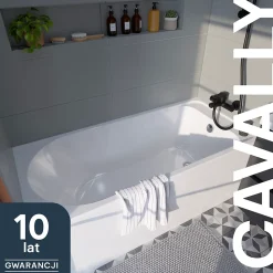 Baignoire droite Cavally L. 150 cm x l. 70 cm blanc