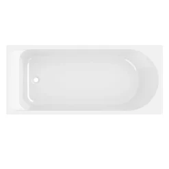 Baignoire droite en acrylique L.160 x l.70 cm blanc, GoodHome Cavally
