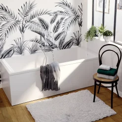 Baignoire droite Teesta L. 160 cm x l. 75 cm blanc