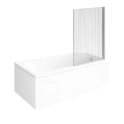 Baignoire droite VILLEROY & BOCH Architectura acrylique 150 x 70 cm + Pare bain droite AURYS Raywall chromé