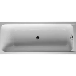 Baignoire droite 170x70 DURAVIT D-Code bonde au centre