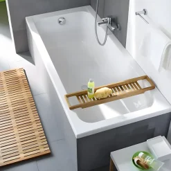Baignoire droite 180x80 DURAVIT D-Code bonde au centre