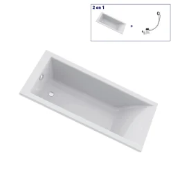 Baignoire Embleme solo 170 x 75 cm sans tablier Valentin