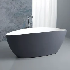 Baignoire En Résine Naturelle, Finition Élégante, 150X70x56 - Rachele