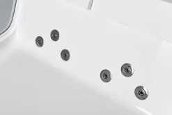 Baignoire hydromassage avec 2 verre panoramique 170 X 120 cm 8 jets Gemma