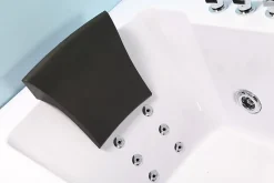 Baignoire hydromassage blanc Chromothérapie 180 X 90 cm 16 jets Eden