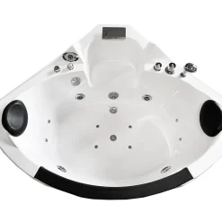 Baignoire hydromassage Chromothérapie 150 X 150 cm 12 jets Mimosa