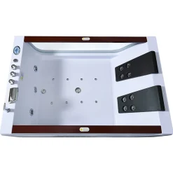 Baignoire hydromassage pour 2 personnes 180 X 120 cm 18 jets Pearl
