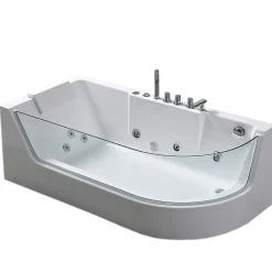 Baignoire hydromassage Verre Panoramique 170 X 80 cm 6 jets Lotus