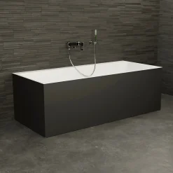 Baignoire Ilot Cobalt 170 noire 170x75x56cm, by SPALINA
