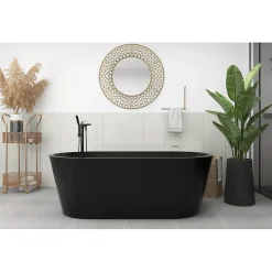 Baignoire ilot noir 170x80 Matte Black