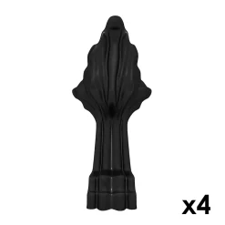 Baignoire îlot 170 x 80 cm blanche + 4 pieds noirs, GoodHome Emba