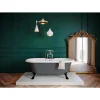 Baignoire îlot 170 x 80 cm grise + 4 pieds noirs, GoodHome Emba