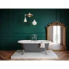 Baignoire îlot 170 x 80 cm grise + 4 pieds chromés, GoodHome Emba