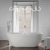 Baignoire îlot Acrylique ovale 165x75x58cm Blanc mat + Bonde et trop plein - ROMA PLUS 2.0