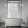 Baignoire îlot Acrylique ovale 180x80x59cm Blanc brillant + Bonde et trop plein - JAZZ PLUS 2.0
