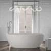 Baignoire îlot Acrylique ovale 180x80x58cm Blanc mat + Bonde et trop plein - BELAQUA