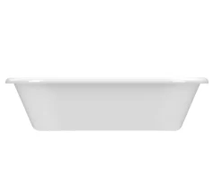 Baignoire îlot adossée 170 x 80 cm blanche, GoodHome Emba