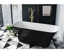 Baignoire îlot ASSOS S-LINE bicolore 160 x 70 cm