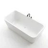 Baignoire îlot avec vidage - 160 x 75 cm - Blanc brillant - MIRABELLE