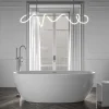 Baignoire îlot BELAQUA - Acrylique sanitaire - Blanc brillant - 170x80x58cm - Garantie 5 ans - Sans robinet ni siphon