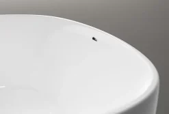 Baignoire îlot BELAQUA - Acrylique sanitaire - Blanc brillant - 170x80x58cm - Garantie 5 ans - Sans robinet ni siphon