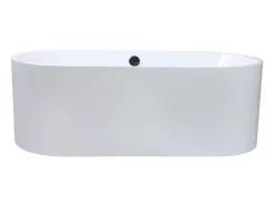 Baignoire îlot design - 221 L - 170 x 75 x 58 cm - Blanche - KATOUCHA