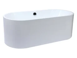Baignoire îlot design - 221 L - 170 x 75 x 58 cm - Blanche - KATOUCHA
