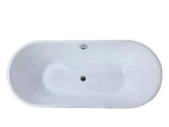 Baignoire îlot design - 221 L - 170 x 75 x 58 cm - Blanche - KATOUCHA