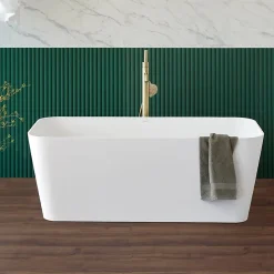 Baignoire îlot design en sanydur rectangulaire RUST 150 cm