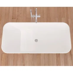 Baignoire îlot design en sanydur rectangulaire RUST 150 cm