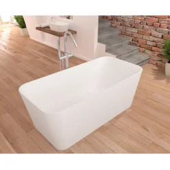 Baignoire îlot design en sanydur rectangulaire RUST 150 cm