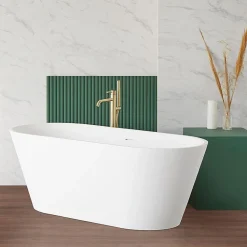 Baignoire îlot design en sanydur ovale MODERN 170 cm