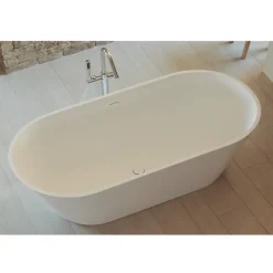 Baignoire îlot design en sanydur ovale MODERN 170 cm