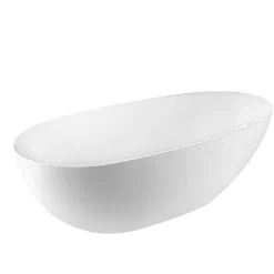 Baignoire îlot design ovale FLORIDA blanche 180 cm Mat