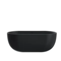 Baignoire îlot design ovale LISBON noir mat 170 cm