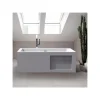 Baignoire îlot design 170x80 cm - avec rangement intégré - Acrylic Lucite