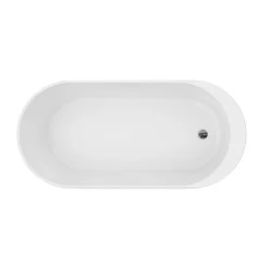 Baignoire îlot Huron L. 160 cm x l. 75 cm noir