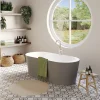 Baignoire îlot Huron L. 150 cm x l. 75 cm gris