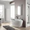 Baignoire îlot monobloc autoportante AGATA - Baignoire ilot- Dimensions : 165 x 80 x 58 cm - Autoportante ovale - Blanc