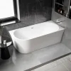 Baignoire îlot NOVA CORNER acrylique blanc - montage droite -170x78cm - Garantie 5 ans - Avec robinet mitigeur 1521, Sans siphon