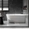 Baignoire îlot NOVA SLIM LINE acrylique - montage droite - Garantie 5 ans - Avec siphon et robinet mitigeur 1523C, 150x78cm