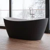 Baignoire îlot ovale NEROON 2.0 Noire L. 170 x l. 80 cm, by SPALINA