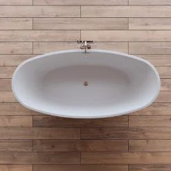 Baignoire îlot ovale NEROON 2.0 Noire L. 170 x l. 80 cm, by SPALINA