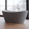 Baignoire îlot ovale NEROON 2.0 Grise L. 170 x l. 80 cm, by SPALINA
