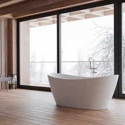 Baignoire îlot ovale NEROON 2.0 L. 170 x l. 80 cm, by SPALINA