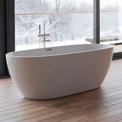Baignoire îlot ovale SAMBA L. 170 x l. 79 cm, by SPALINA